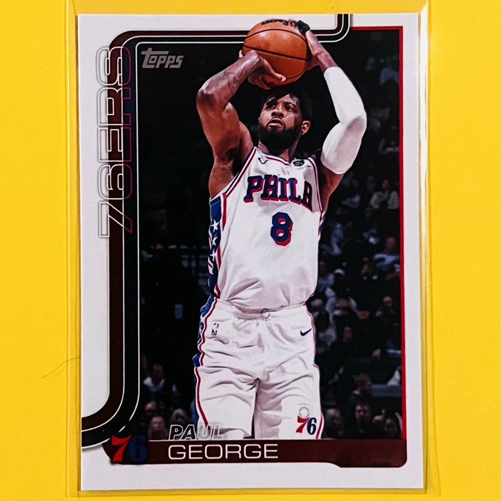 2025-26 Topps Basketball Paul George #23 Philadelphia 76ers - Picture 1 of 2